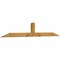 Ekena Millwork Portland Rough Sawn Timber Gable Bracket, Western Red Cedar, 84"W x 14"H x 2"D x 4"F, 4/12 Pitch GBW084X14X0204POR00RWR - alternate 4